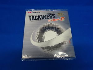 revetement BUTERFLY TACKINESS CHOP II 1.3 ROUGE tennis de table