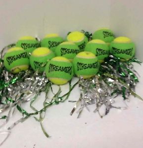 (11) Streamers Tennis Ball Collection LOT Beginner Practice Instruction VGC