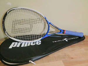 NEW STRINGS Prince TT Cloud Ti OS 110 800pl Racket 4 1/2 Triple Threat Thunder
