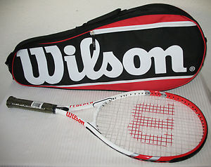 Wilson Federer Tennis Racquet Adult 4 3/8 w Carrying Case Near Mint
