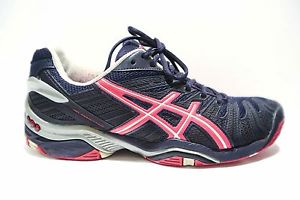 Asics Gel Resolution 6 Pink/Dark Bluee sz. 9 Women's Tennis Shoe