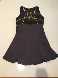 Nike Tennis Dress (Charcoal, Black, Gold) Size M.