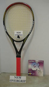 Head i.X 5 MP Mid-Plus 102 Tennis Racquet Racket  4 1/4 - NEW STRINGS + OVERGRIP