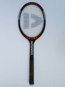 vintage 80s * DONNAY Borg Pro * autograph tennis racket, Made in Belgium, strung