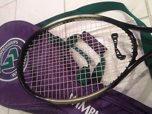 Wimbledon "Eclipse Star" Tennis Racket 4 1/2 With Double Carry Bag