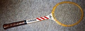 NEW ADIDAS ILIE NASTASE WOOD TENNIS RACKET 4 1/2 grip still in plastic