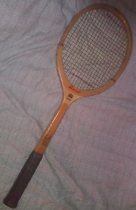 Vintage Bancroft Crown Wood Tennis Racquet