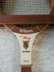 WILSON Billie Jean KING Autograph 4 1/2