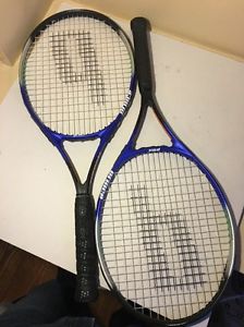 Prince Equalizer Vibration System Pair Tennis Racquets Used
