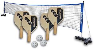 Pickleball Set with Paddles Balls and Net Outdoor Sports