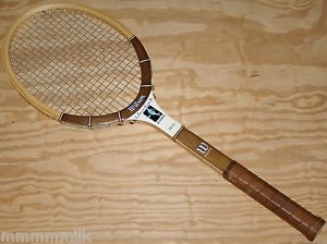 Wilson Chris Evert Autograph Light 4 3/8 Wood Tennis Racket with Cover