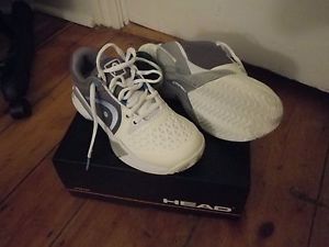 Head Revolt Pro Women's Tennis Shoes, White/Cyan Blue, Size 6