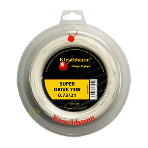 Kirschbaum Cuerdas de badminton Super Drive 0,73mm 200m blanco