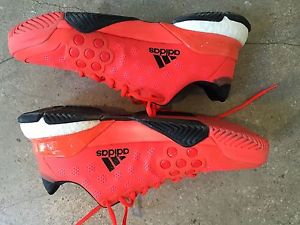 ADIDAS Men`s Barricade 2015 Boost Tennis Shoes Red/Black Retail $190 Size 12M