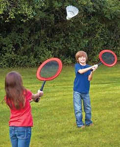 Giant Badminton Set Kids Garden Games Outdoor Shuttle Large Red Back Yard Patio