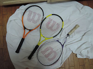 Lot of 3 Wilson Tennis Rackets