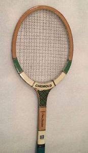 Classic CHEMOLD Hawk, Owen Davidson Signature Wood Tennis Racket, Medium Grip