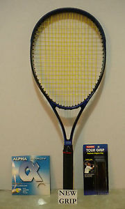Head Genesis 660 MP 102 Double Power Wedge Tennis Racquet 4 3/8 NEW STRINGS/GRIP