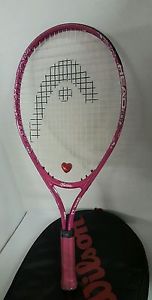 HEAD BARBIE TENNIS RAQUET JUNIOR SERIES 23  WITH RAQUET COVER