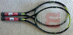 (2) BRAND NEW WILSON K PRO OPEN Tennis Racquets 4 1/2
