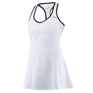Head Mujer Vestido Tenis Vestido deportivo Performance Vestido blanco
