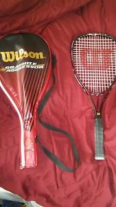 Wilson Graphite Aggressor Tennis Racquet Racket- 4 3/8''/Case/Wrap/
