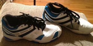 Babolat Size 3.5 Kids 32S1305 V-Pro Sneakers White/Blue Tennis Shoes