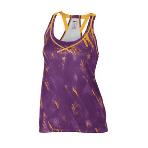 Wilson Camiseta Musculosa De Mujer Estampado Malla Tanque BF púrpura