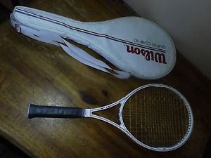 Vintage Wilson Graphite Comp 110 Largehead Tennis Racquet with Case