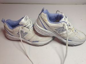 NEW BALANCE WX409WL Women's Training Shoes White/Sky Blue Sz  8