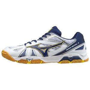 MIZUNO TABLE TENNIS SHOES WAVE MEDAL 6 WHITE/NAVY 81GA1515