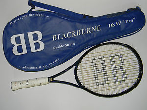 THE BLACKBURN DS 107 DOUBLE STRUNG TENNIS RACQUET 4-5/8 - DIRECTIONS - EXCELLENT