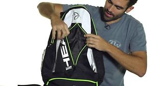 Head Novak Djokovic 2015 Tennis Rackets Backpack Bag black and white