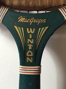 vintage Macgregor Winton Tennis Racket With brace