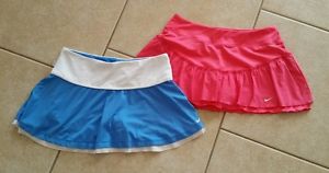 Lot 2 Women's Nike Dri-Fit Tennis Running Skirt/Skort/Shorts SZ M