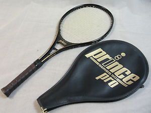 Nice Vintage Prince Pro Seres 90 Graphite Tennis Racquet w/cover 4 1/4
