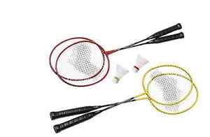 Quest 4 Player Badminton Racquet Set with shuttlecocks-New