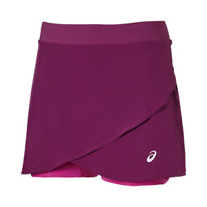 Asics Mujer Falda deportiva Falda para correr Athlete Styled Falda rojo oscuro