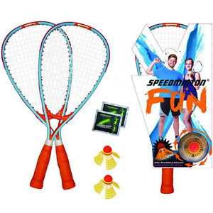 SKLZ Speedminton Fun Badminton Set with Glow in the Dark Speed Lights