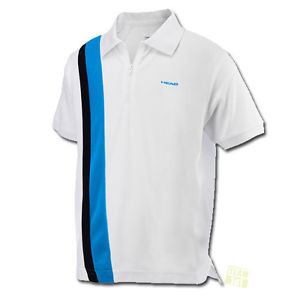 Head Junior Camiseta de tenis Baddley JR Camiseta polo blanco / azul / negro