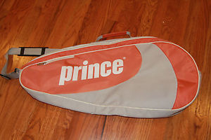PRINCE TENNIS RACQUET RACKET PRINCE MULTIPLE RACQUET CARRYING CASE BAG ORANGE