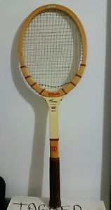** Wilson Jack Kramer Autograph tennis racket wooden speed flex fiber face **