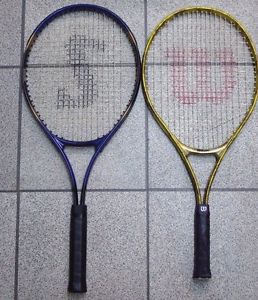Spalding  PowerPlay Oversize Tennis Racquet & Wilson Radagator both with cases