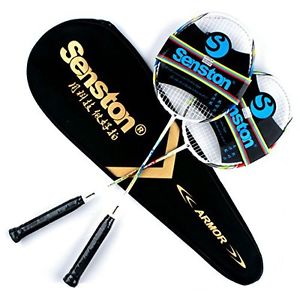 Hi Quality Premium Badminton Racket Set of Two - Racquet Summer Family Kids Fun