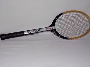 VINTAGE WILSON SV-1000 WILSON WOOD TENNIS RACQUET MINT