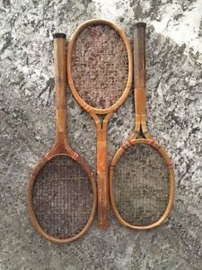 VINTAGE TENNIS RACKETS SET OF 3