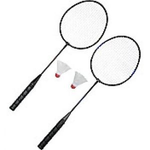Two Player Badminton Set - Racket Shuttlecock Birdie Family Kids Outdoor Party