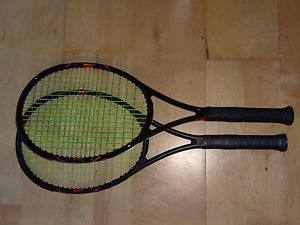 (2) Wilson Burn FST 95 Tennis Racquets 4 1/4
