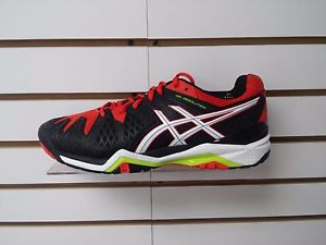 Asics Gel-Resolution 6 Men's Tennis Shoes - New - 10.5 - Black/Orange