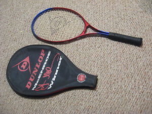 *RARE* John McEnroe Signature "WINNER" Model Tennis Racquet Dunlop 4 1/2" Grip